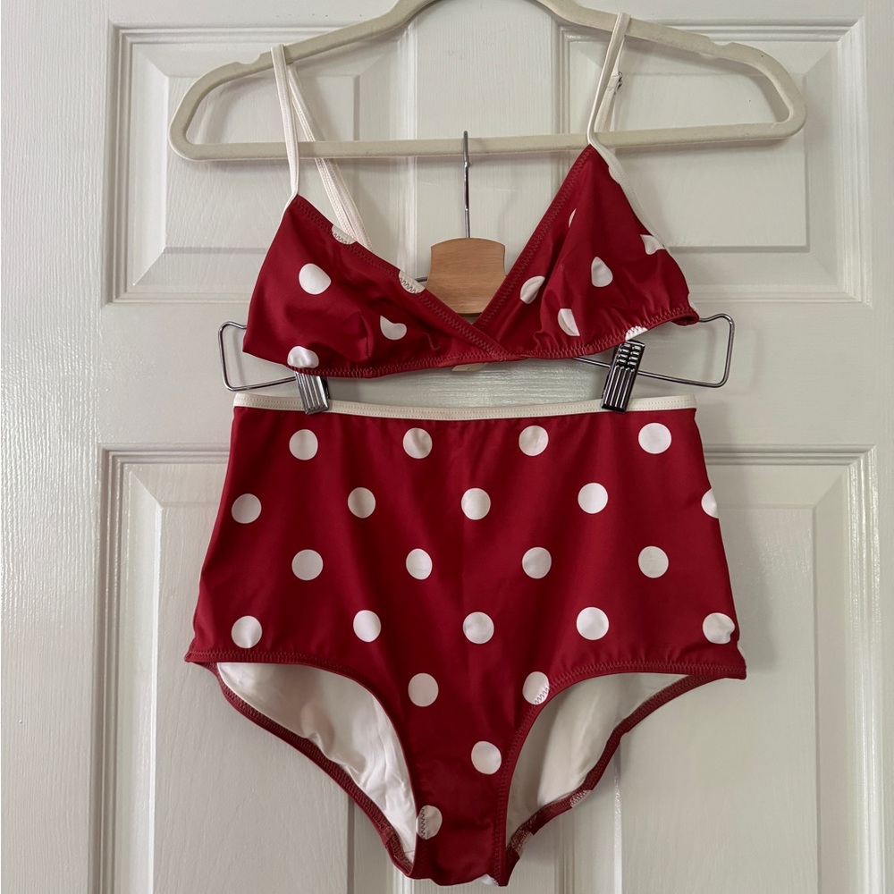 Solid & Striped Polka Dot Bikini